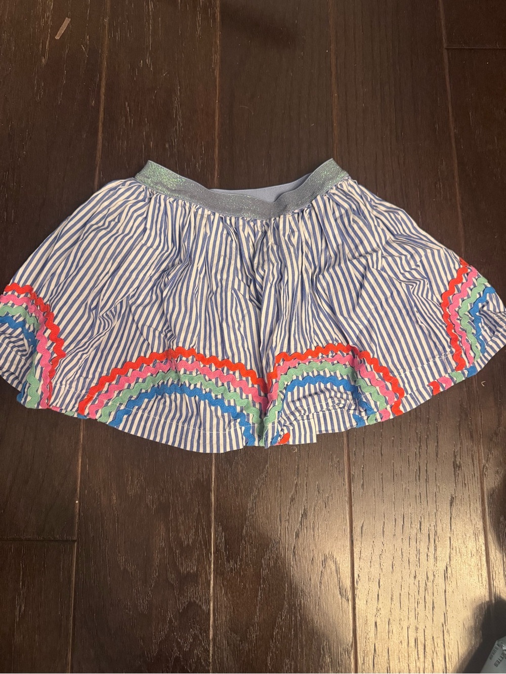 Crewcuts Skirt with Rainbow Trim
